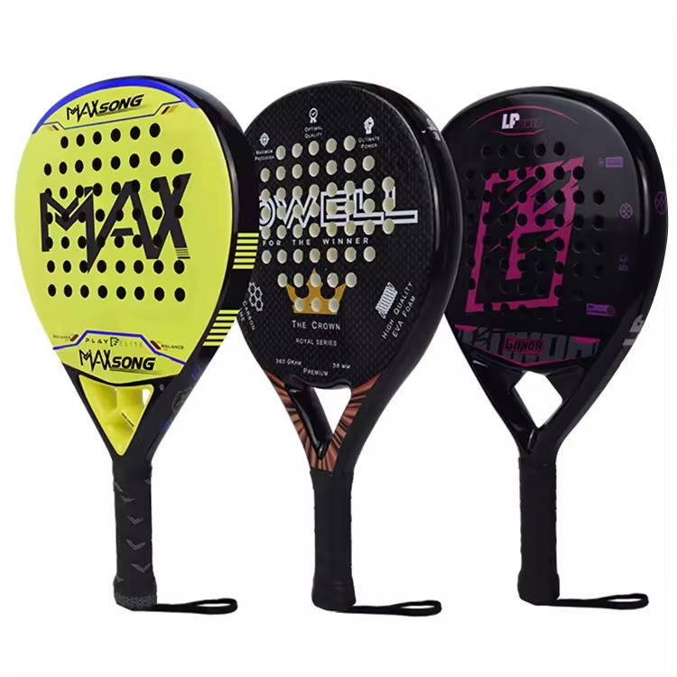 China Manufacturer Custom Design Printed Logo LIGHT Paddle Rackets 3K ...