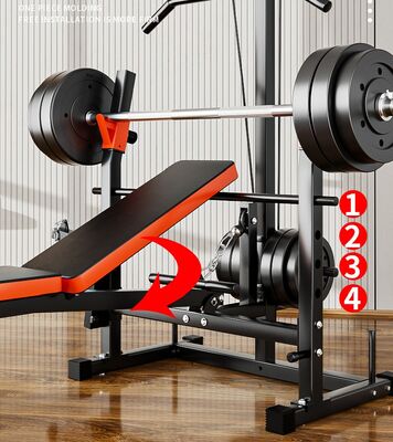 2025 New High Quality Wholesales Bench Press Rack Gym Four Adjustable ...
